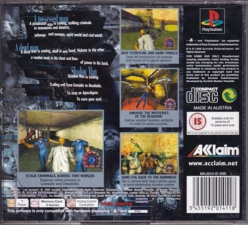 Shadowman Value Series - PS1 (B Grade) (Genbrug)